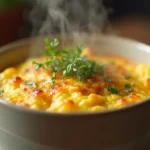 Mug Omelette in a ceramic mug