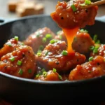 Brown Sugar Garlic Chicken: 10/10 Weeknight Dinner Idea 7 Sticky Brown Sugar Garlic Chicken with sesame seeds in skillet, steam rising