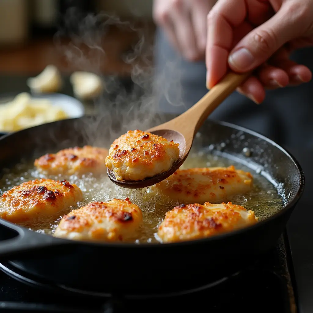 Brown Sugar Garlic Chicken: 10/10 Weeknight Dinner Idea 9 Hands cooking brown sugar garlic chicken in skillet