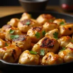 Texas Roadhouse Butter Chicken Skillet: 7-Step Easy Dinner Idea 6 Creamy Texas Roadhouse Butter Chicken Skillet with parsley garnish in cast iron pan